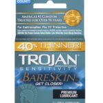 Trojan Sensitivity Bareskin Lubricated Condoms - 3 Pack