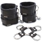 5 Piece Hog Tie and Cuff Set - Black