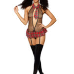 School Girl Fantasy - One Size - Black/Red