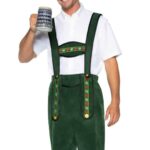 Men's Beerfest Lederhosen Oktoberfest Costume - X-Large - Green